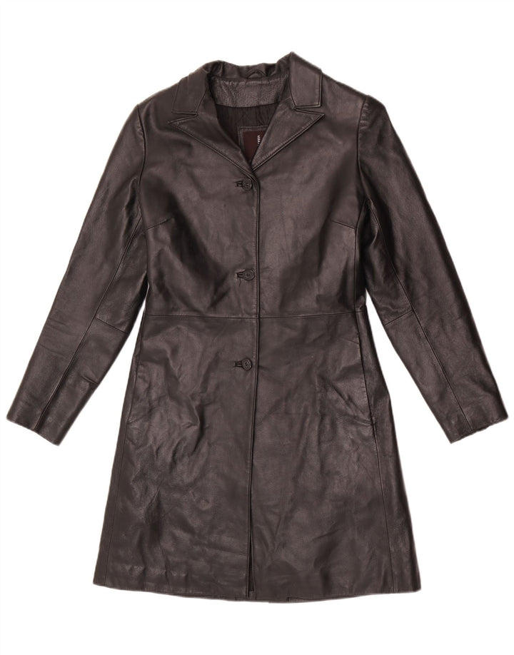 Cappotto In Pelle Donna Conbipel IT 40 Small Nero
