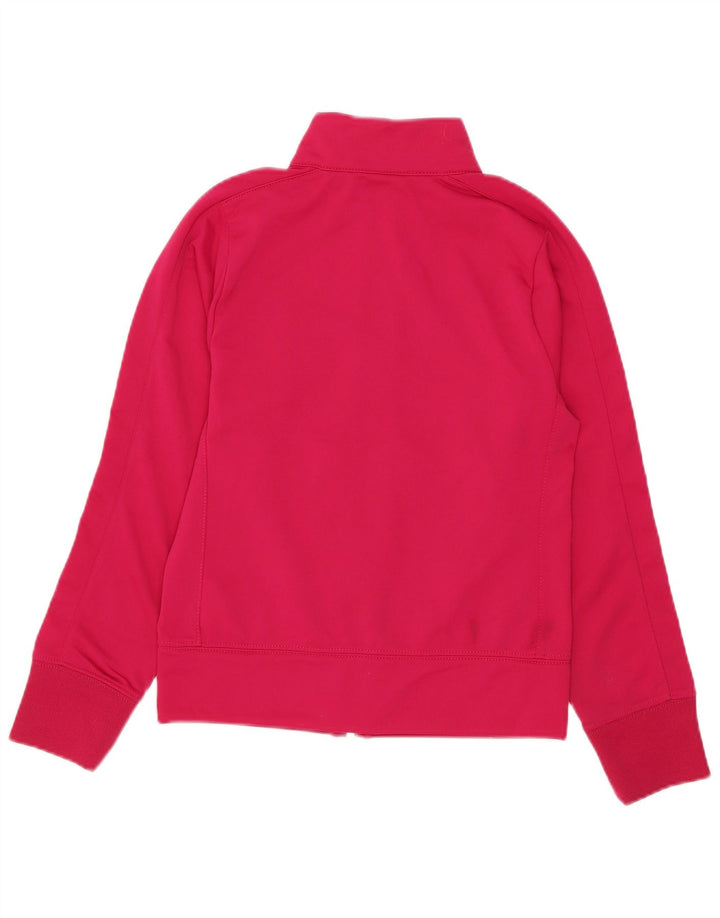 Giacca superiore della tuta da ragazza Nike 8-9 anni piccola rosa in poliestere
