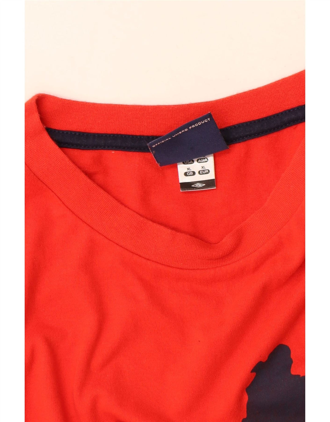 T-shirt grafica da uomo Umbro Top XL in cotone rosso