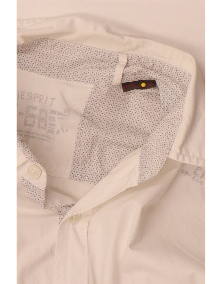 Camicia grafica da uomo Esprit grande bianca
