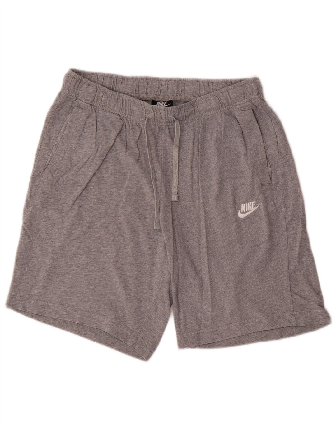 Pantaloncini sportivi Nike da uomo in cotone grigio medio