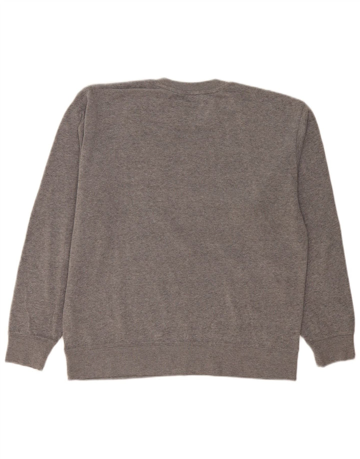 Felpa con grafica da uomo Vans, maglione, cotone grigio medio