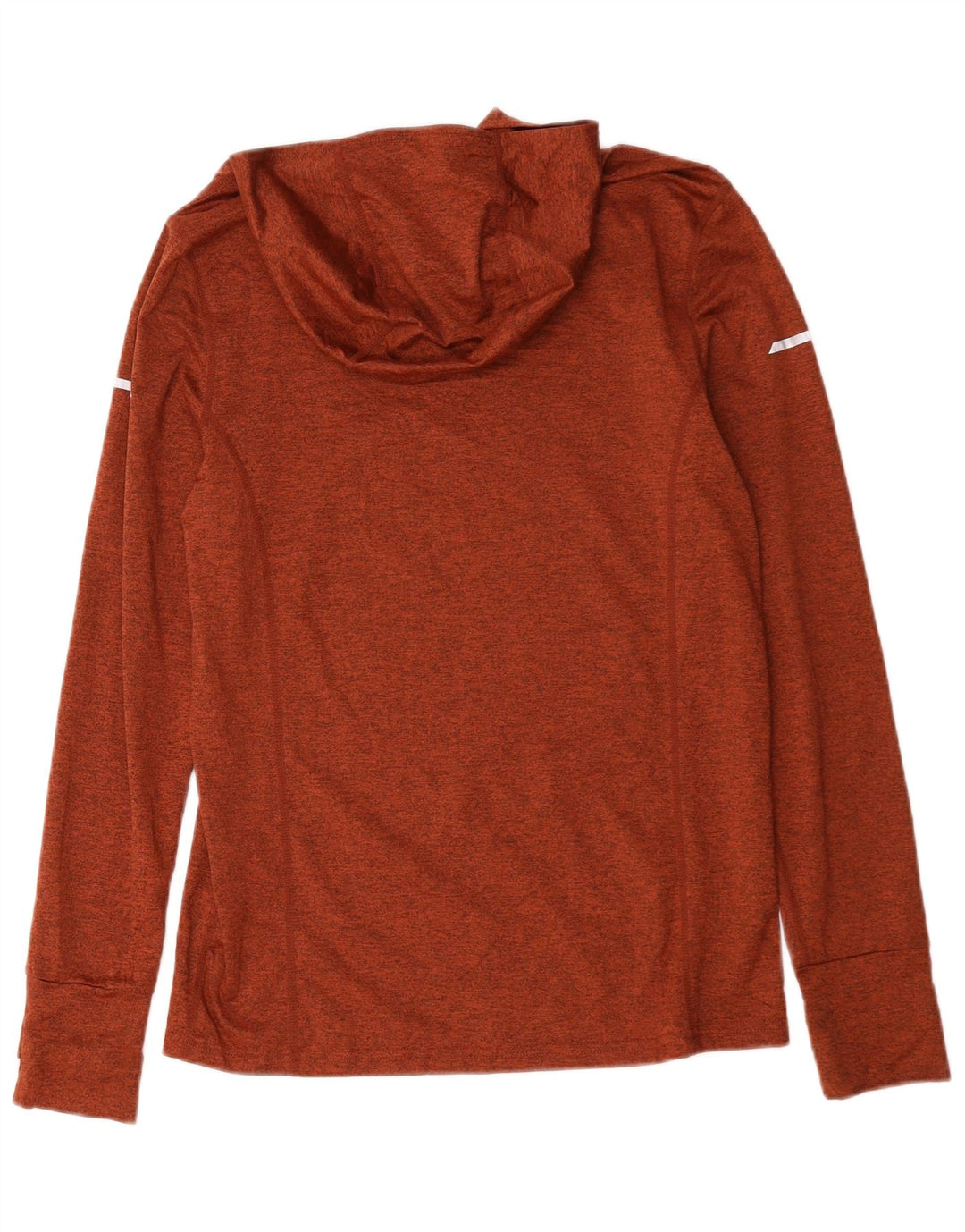 Mountain Warehouse Maglia da uomo a maniche lunghe con cappuccio piccola in poliestere chiazzato rosso