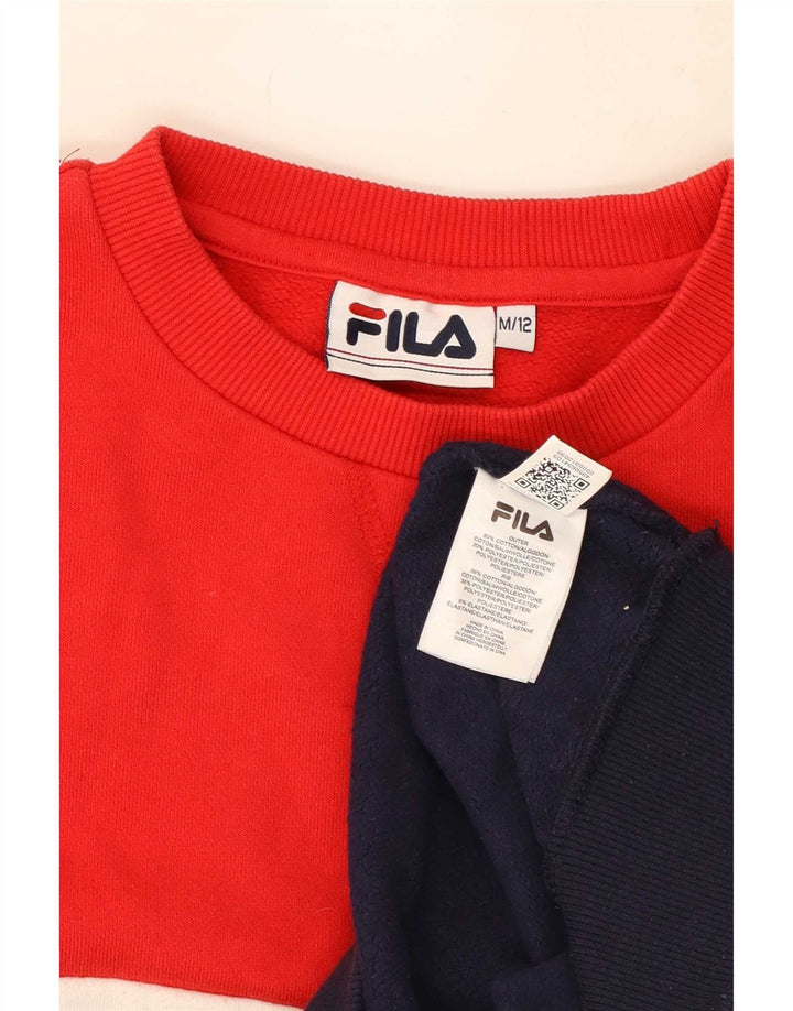 Felpa da donna Fila Jumper UK 12 Medium multicolore Colourblock