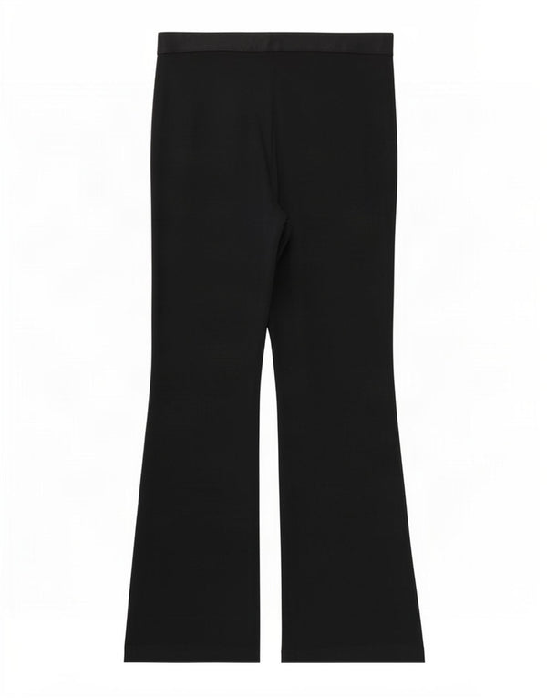Pantaloni casual svasati da donna Marks & Spencer UK 10 piccoli W28 L30 blu navy