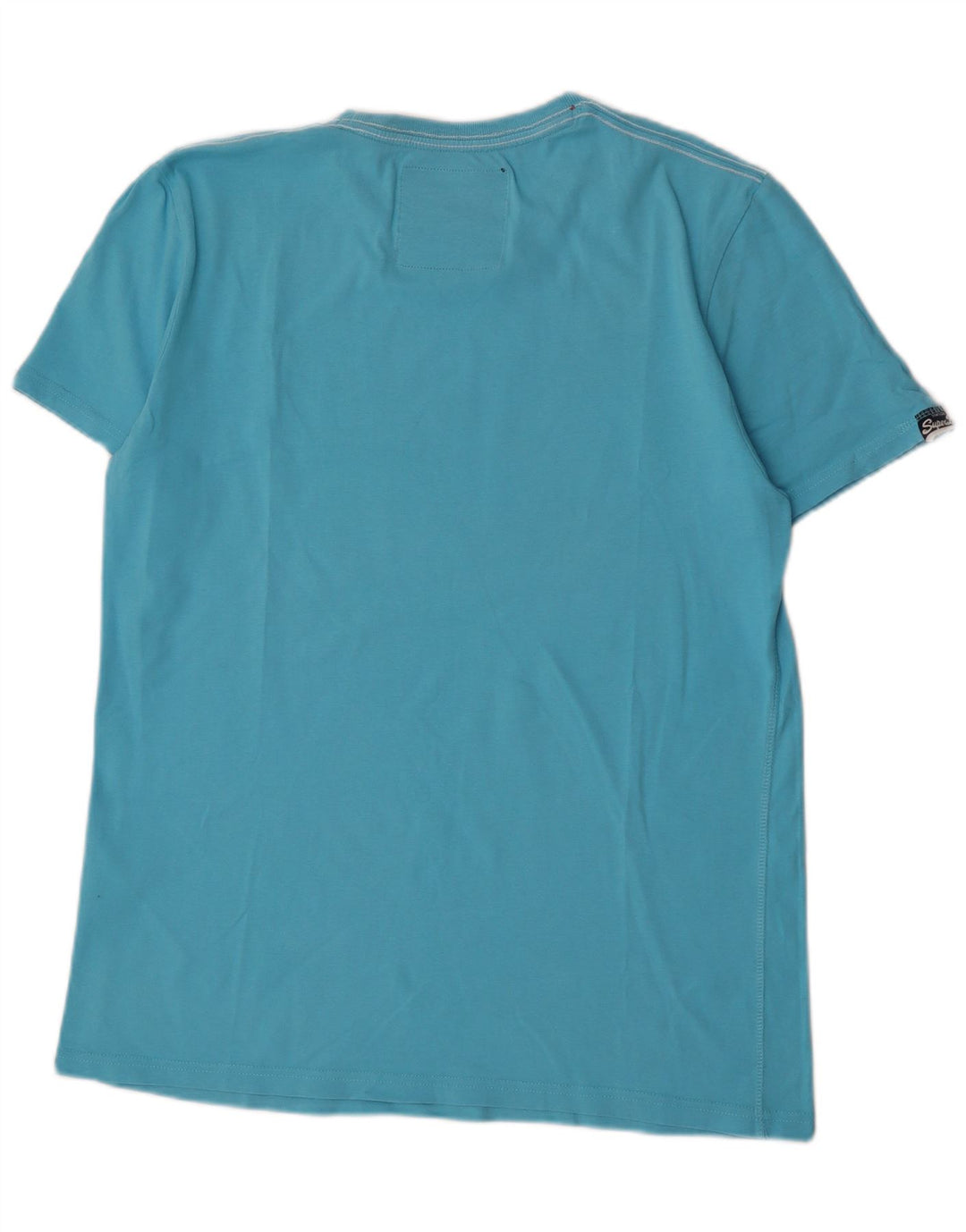 T-shirt grafica regolare da uomo Superdry Top XL in cotone blu
