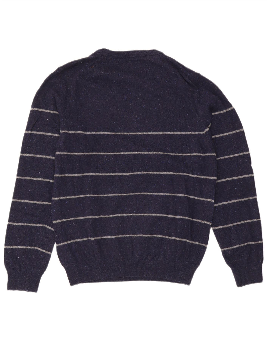 Gant Maglione da uomo girocollo in lana a righe medie blu navy