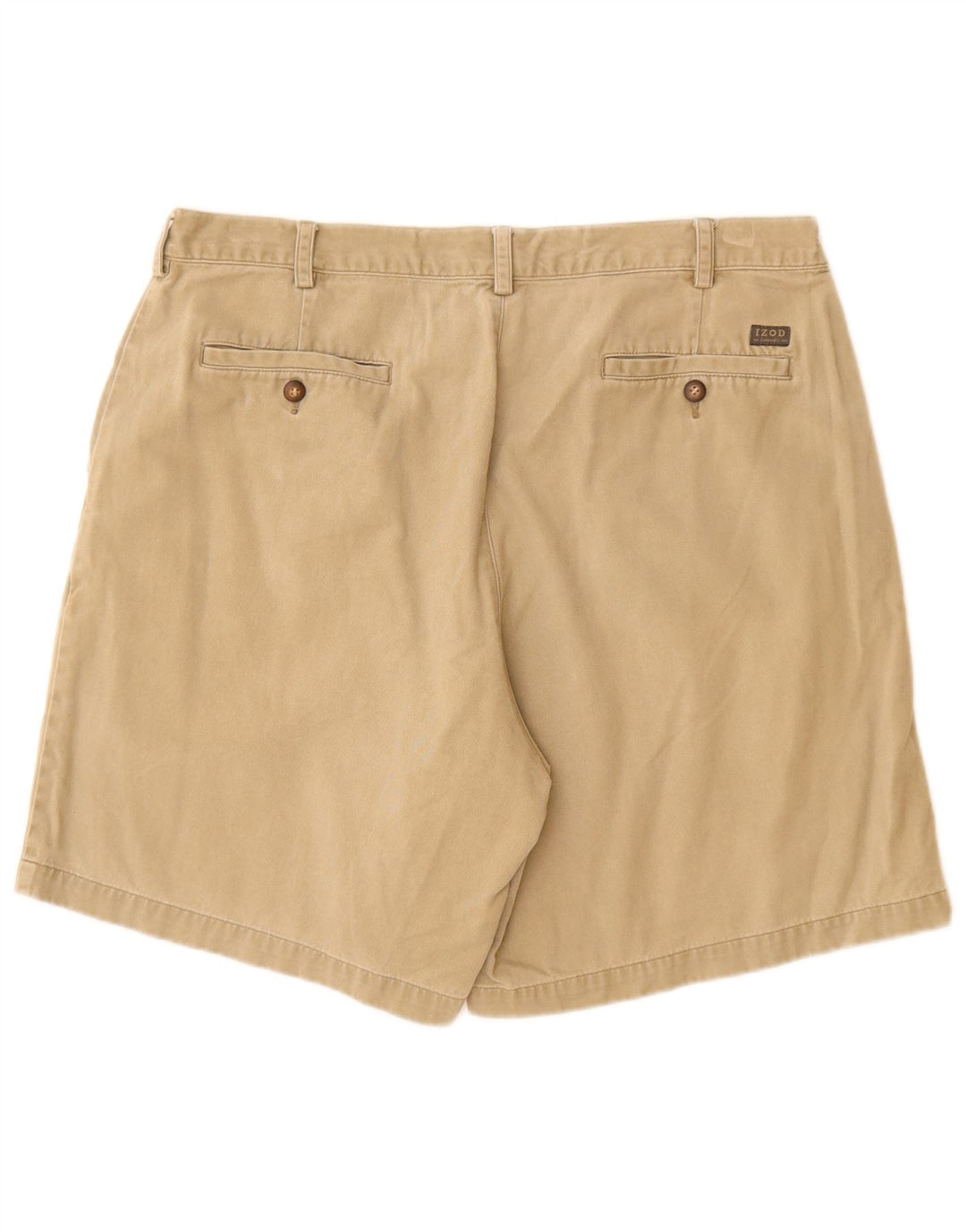 Pantaloncini chino da uomo IZOD W38 XL in cotone beige