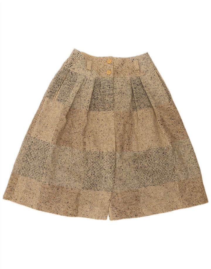 Gonna longuette da donna Seventy IT 46 Large W30 Beige Patchwork in lana vergine