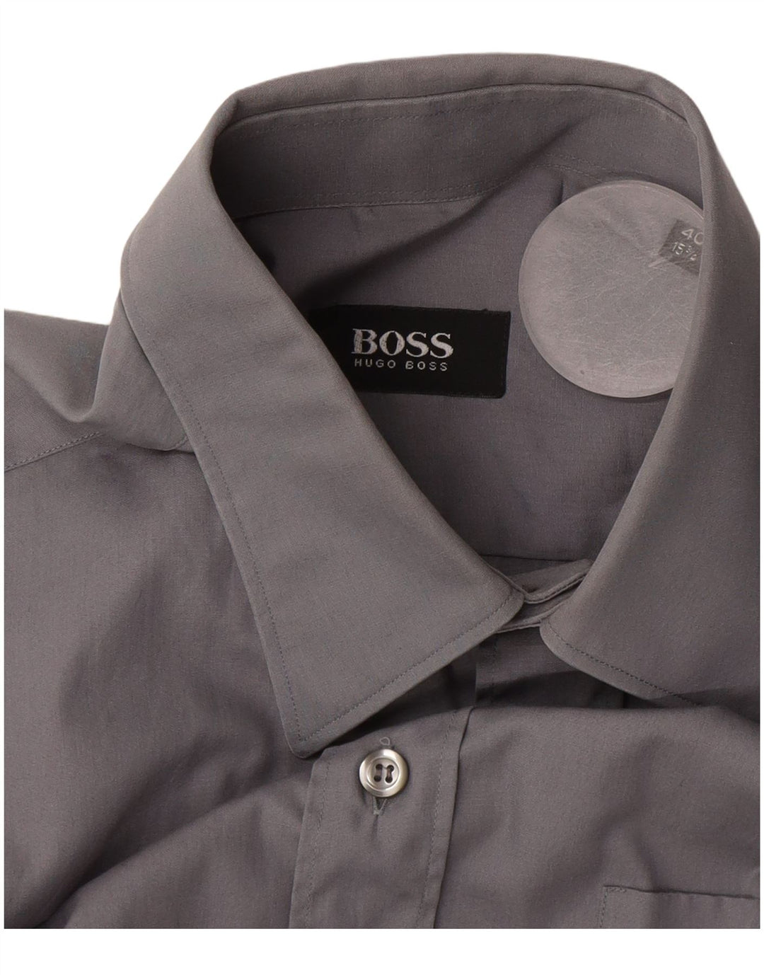 Camicia da uomo Hugo Boss taglia 40 15 1/2 grigio medio