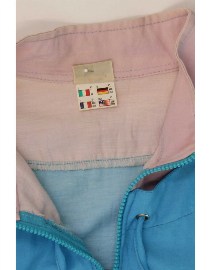 Giacca da tuta da donna Ellesse IT 48 XL Blu Colourblock Poliammide