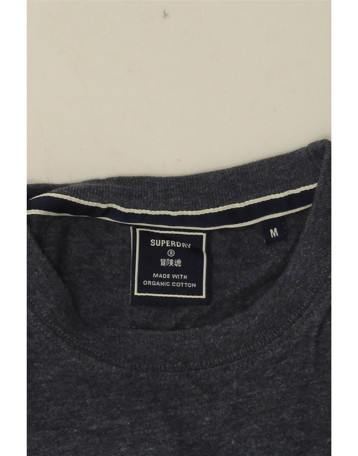 T-shirt da uomo Superdry Top in cotone blu navy medio