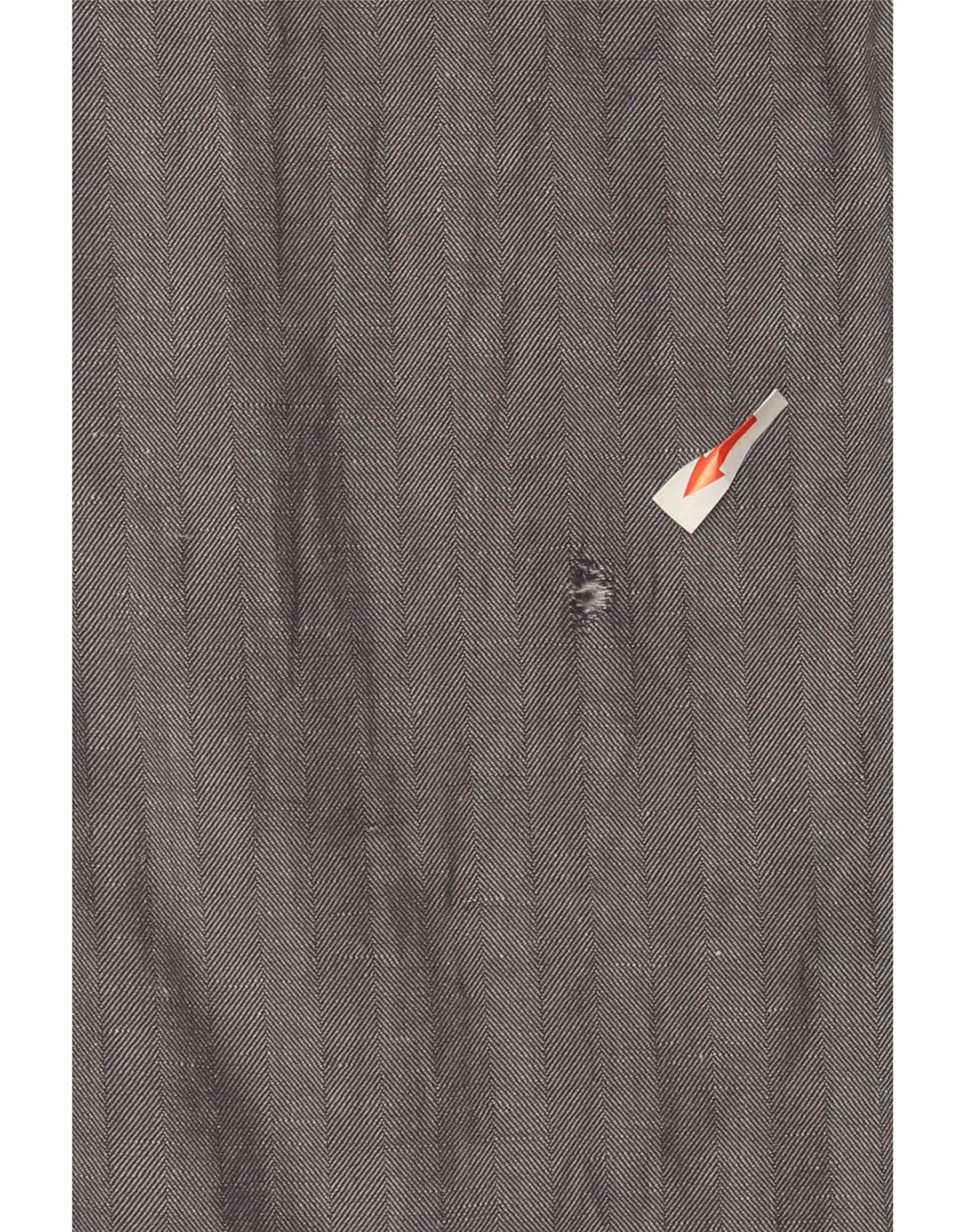 Pantaloni da abito slim da uomo Massimo Dutti EU 42 Large W32 L32 Grigio a spina di pesce