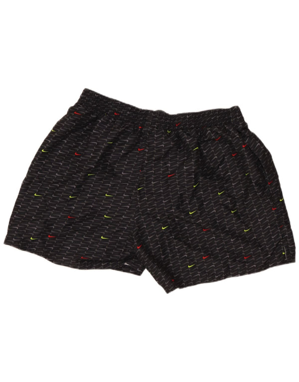 NIKE Pantaloncini sportivi grafici da uomo XL Poliestere geometrico nero