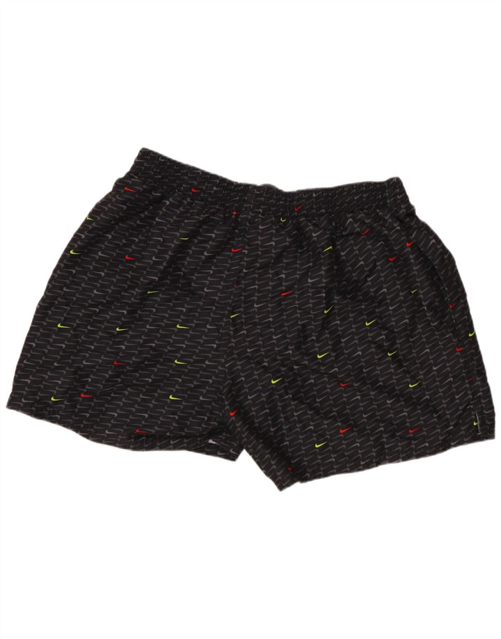 NIKE Pantaloncini sportivi grafici da uomo XL Poliestere geometrico nero