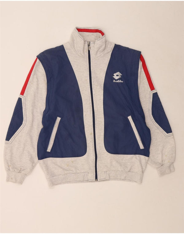 Giacca da ginnastica grafica da uomo Lotto UK 42/44 XL Blu Colourblock