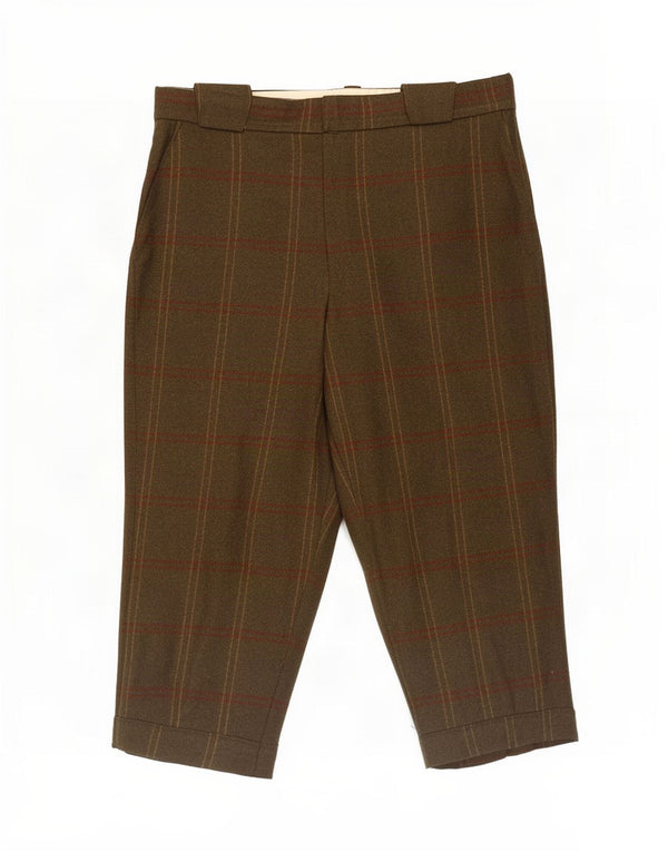 Pantaloncini Bermuda da uomo Barbour W38 XL Khaki Plaid New Wool