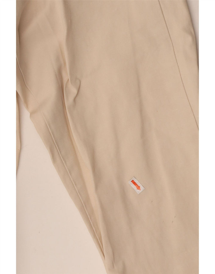 MASSIMO DUTTI Womens Straight Chino Trousers EU 38 Small W30 L30 Beige