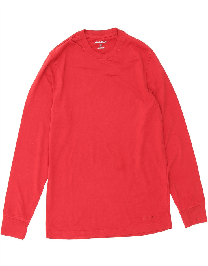 EDDIE BAUER Mens Top Long Sleeve Medium Red Cotton Vintage Eddie Bauer and Second-Hand Eddie Bauer from Messina Hembry 