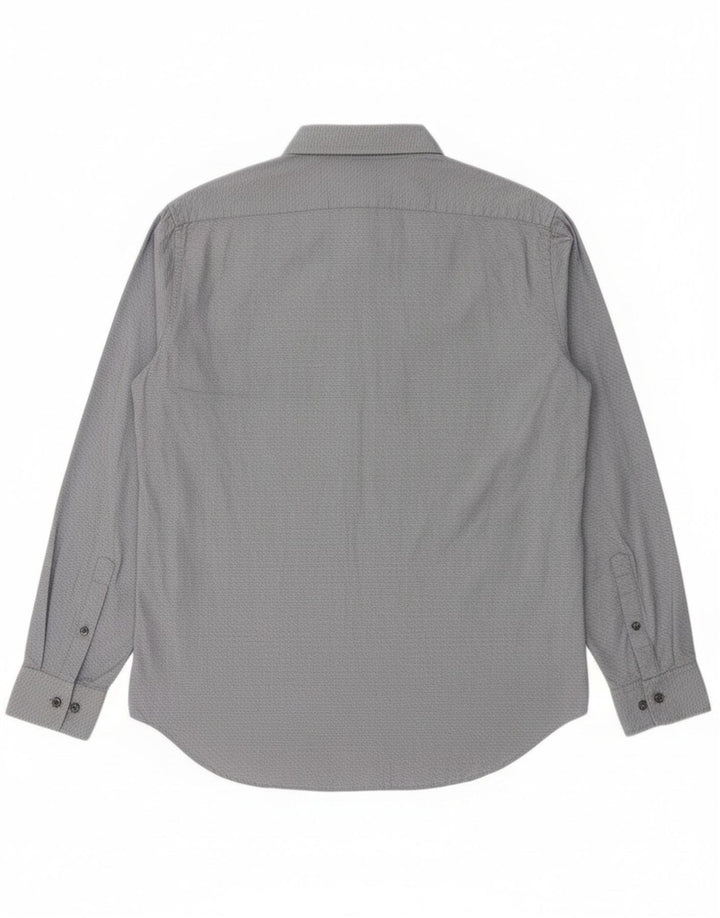 Camicia slim fit da uomo Calvin Klein grande blu navy geometrica