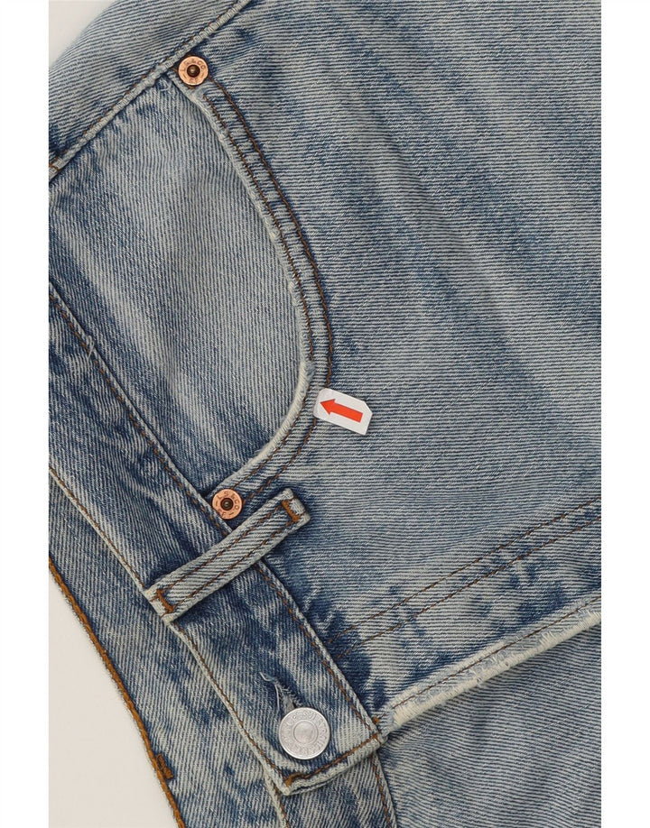 LEVI'S Womens 501 Denim Shorts W34 Large Blue Cotton Vintage Levi's and Second-Hand Levi's from Messina Hembry 