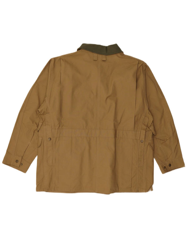 Giacca utilitaria vintage da uomo IT 54 2XL cotone kaki