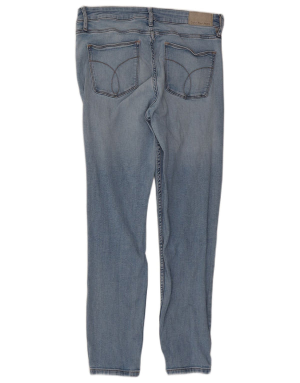 Jeans slim da donna Calvin Klein W30 L27 cotone blu