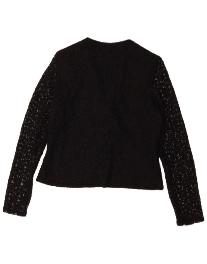 Camicetta camicia da donna H&M IT 42 Nylon floreale nero medio