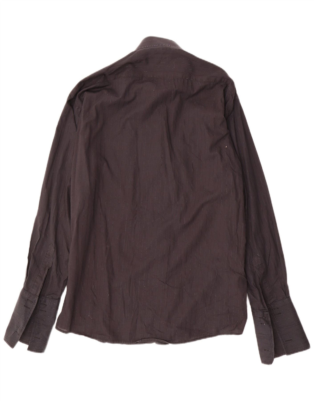 PIERRE CARDIN Camicia formale da uomo taglia 16 1/2 41 Gessato nero grande