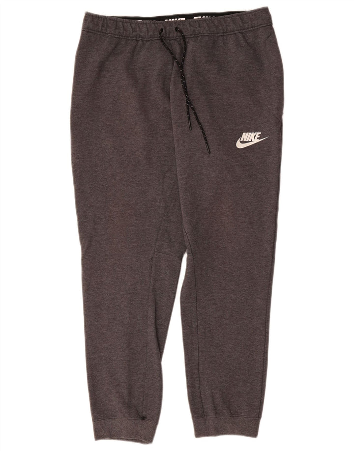 Pantaloni da tuta da uomo Nike Joggers grandi in cotone grigio