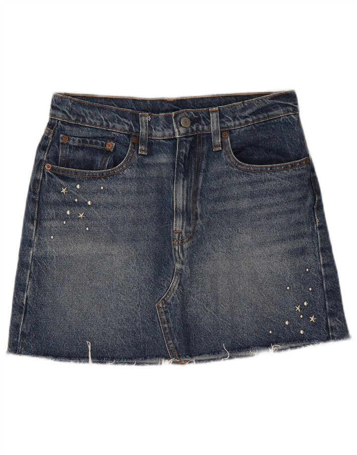 Gonna di jeans da donna Levi's W27 piccola blu