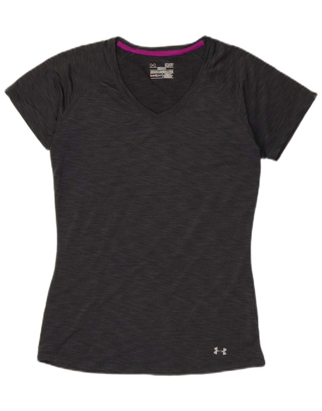 Maglietta Under Armour da donna Heat Gear Top UK 10 Small Grigio Poliestere
