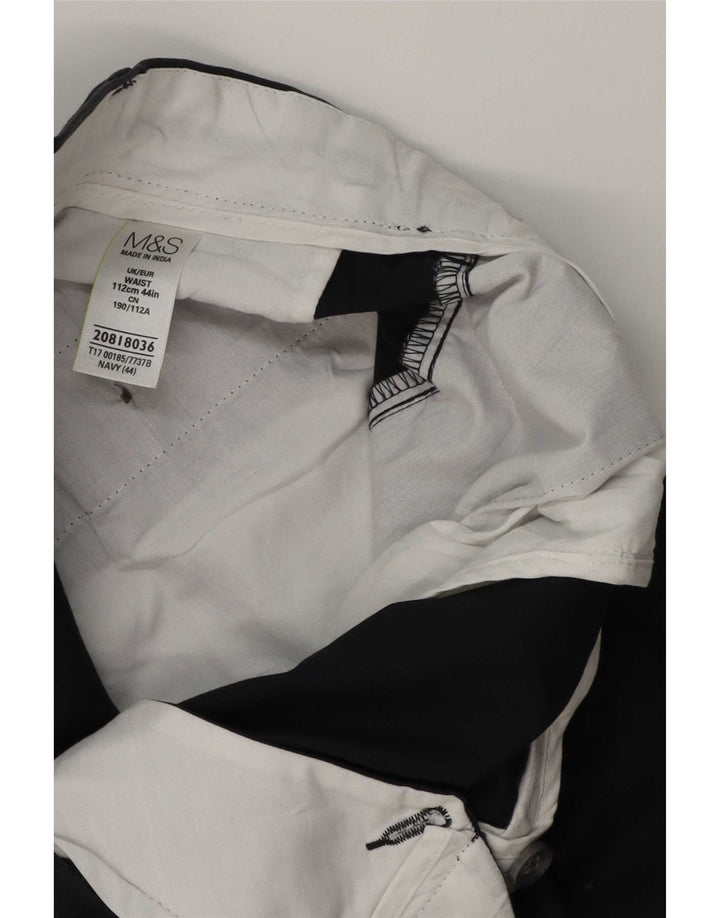 Pantaloncini chino da uomo Marks & Spencer W44 2XL cotone blu navy