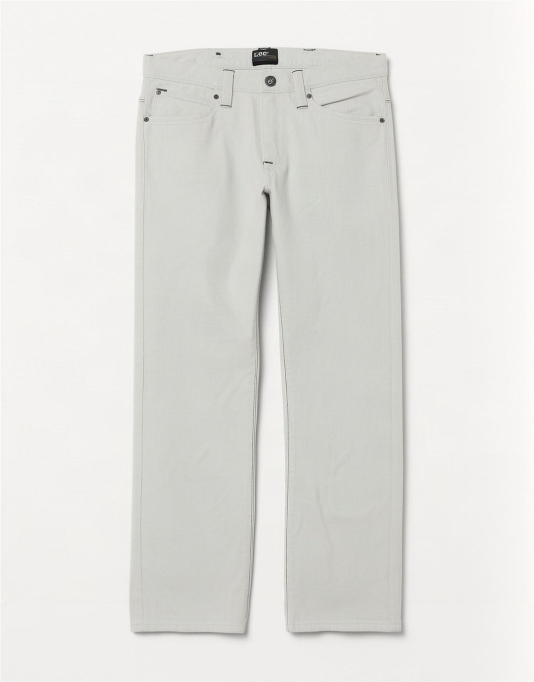 Jeans dritti Zed da donna Lee W31 L30 cotone bianco
