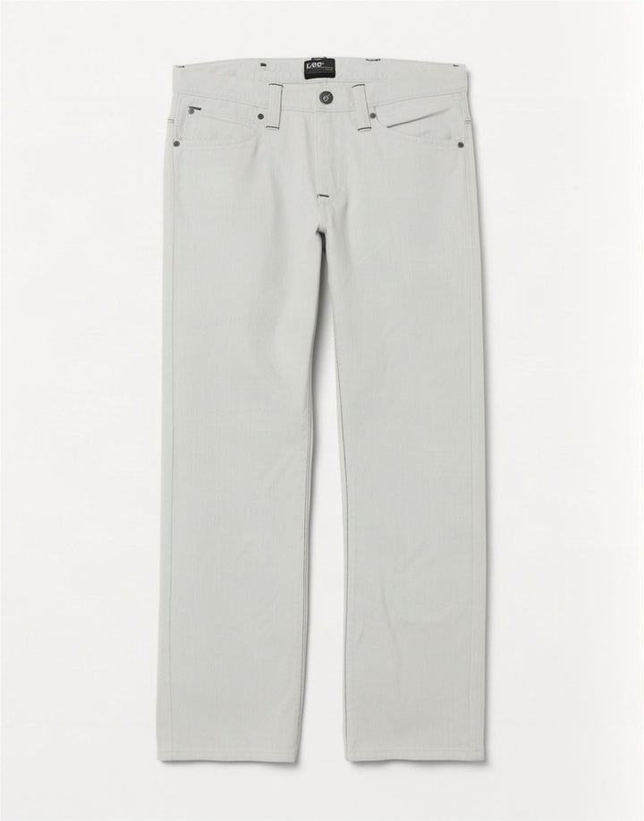 Jeans dritti Zed da donna Lee W31 L30 cotone bianco