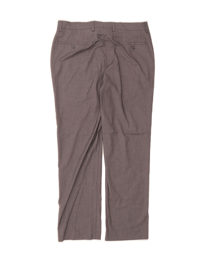 MICHAEL KORS Mens Straight Suit Trousers W33 L30 Grey Polyester Vintage Michael Kors and Second-Hand Michael Kors from Messina Hembry 