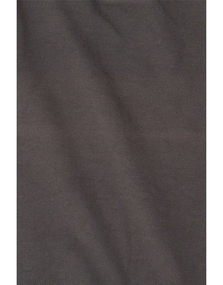 Polo Diadora Uomo Piccola in Cotone Rigato Grigio