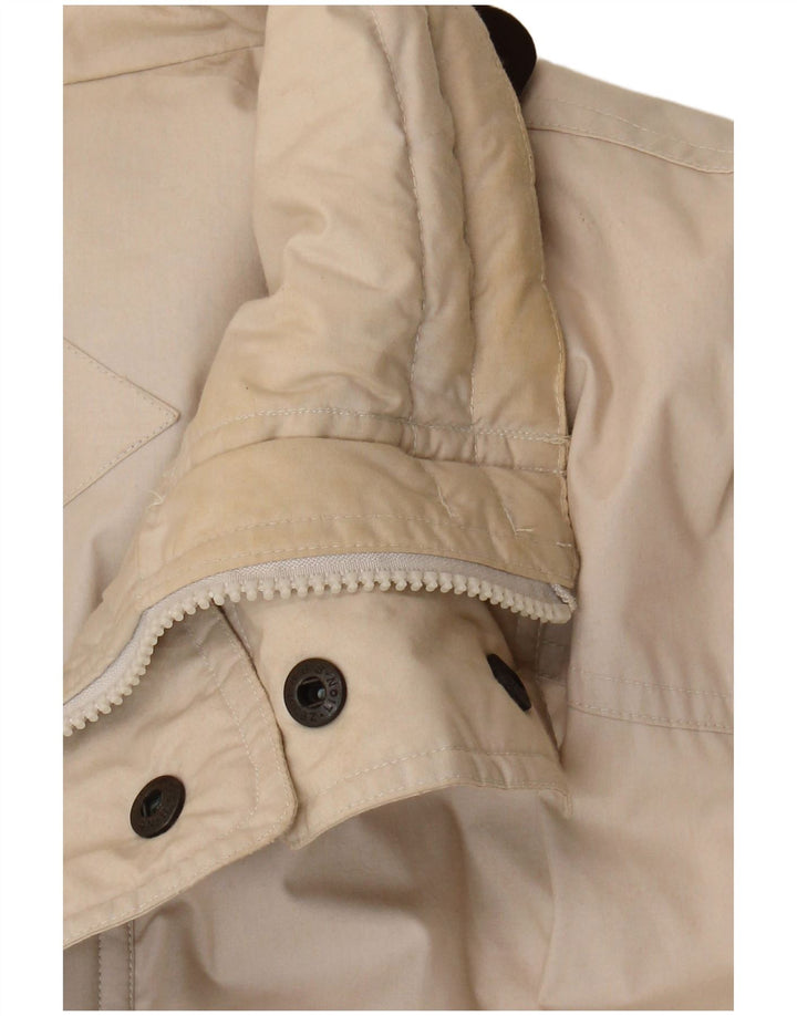 Cappotto imbottito vintage da uomo UK 42 XL Beige