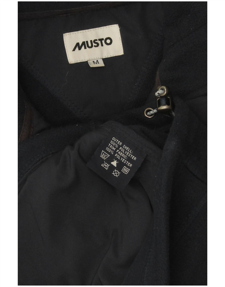 Giacca in pile da uomo Musto UK 38 poliestere medio blu navy