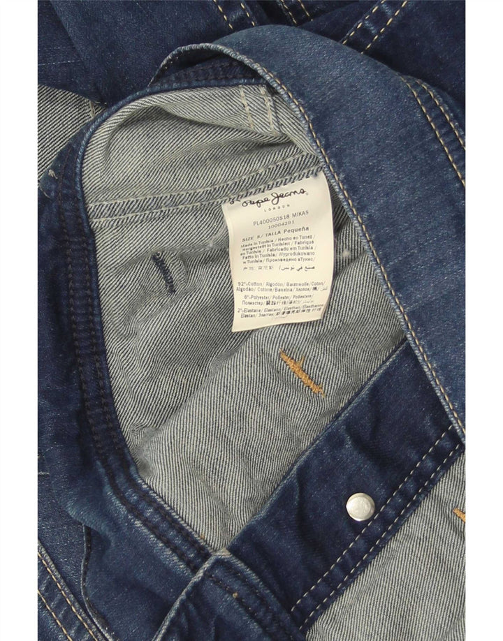 Giacca in denim corta da donna PEPE Jeans UK 10 piccola in cotone blu