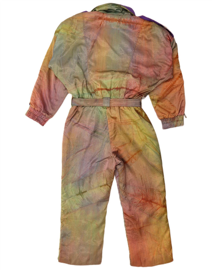 Tuta da sci oversize da donna vintage EU 42 Large Tie Dye multicolore