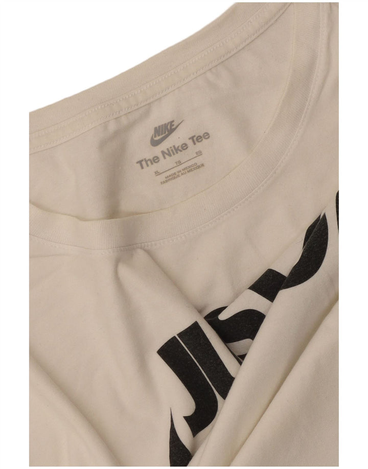 T-shirt grafica Nike da uomo XL bianca