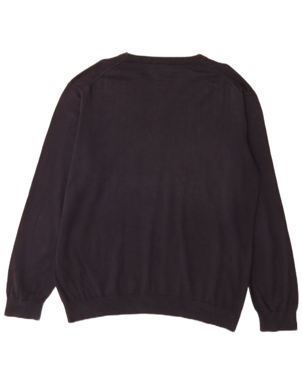 Gant Maglione da uomo con scollo a barca 2XL in cotone blu navy