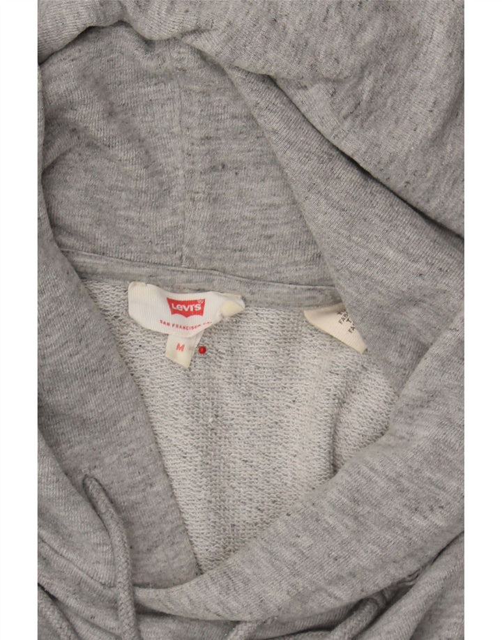 LEVI'S Mens Graphic Hoodie Jumper Medium Grey Cotton Vintage Levi's and Second-Hand Levi's from Messina Hembry 