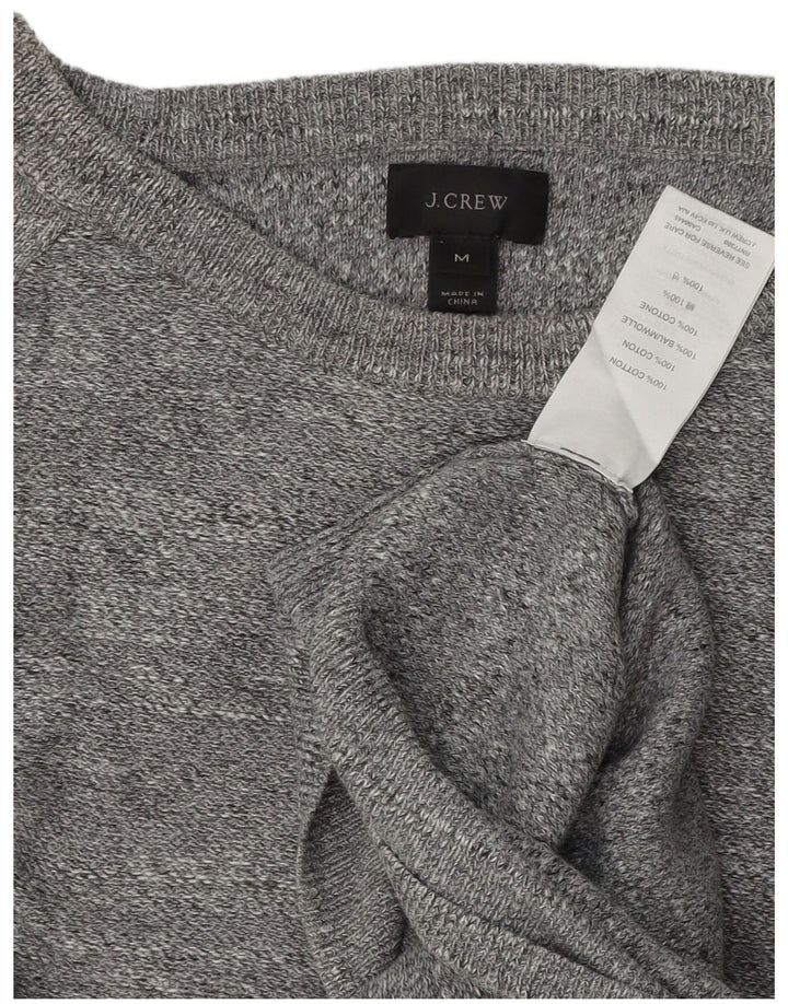 J. Crew Maglione girocollo da uomo in cotone screziato grigio medio
