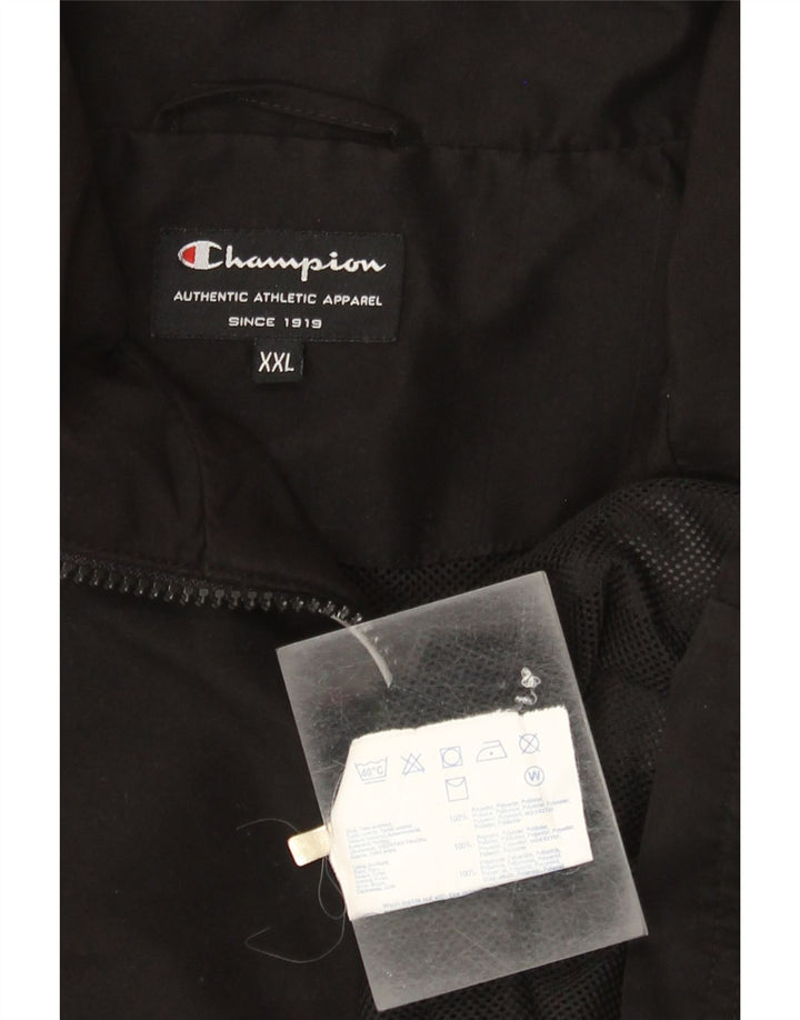 Giacca da tuta da uomo Champion 2XL Poliestere color block nero