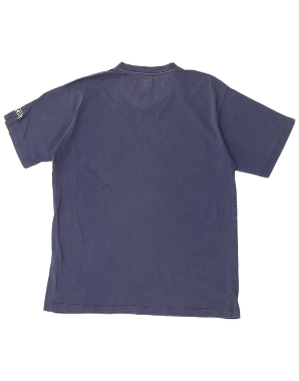 T-shirt Reebok da uomo Top Small in cotone blu navy