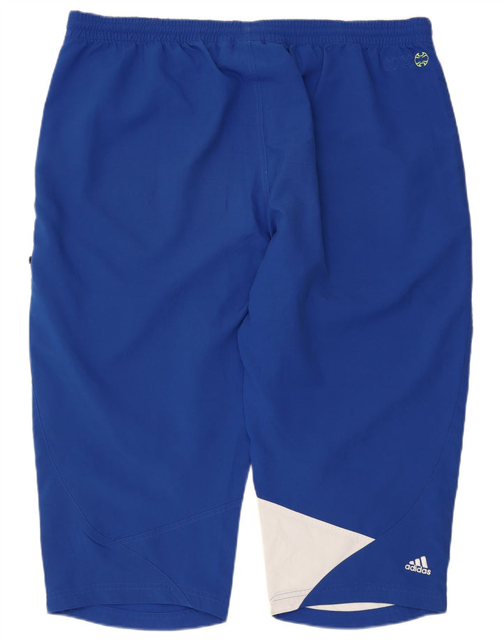 Pantaloncini sportivi Adidas Climalite Graphic Bermuda da uomo XL Blu Colourblock