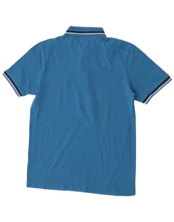 Polo Kappa Uomo Blu Medio in cotone
