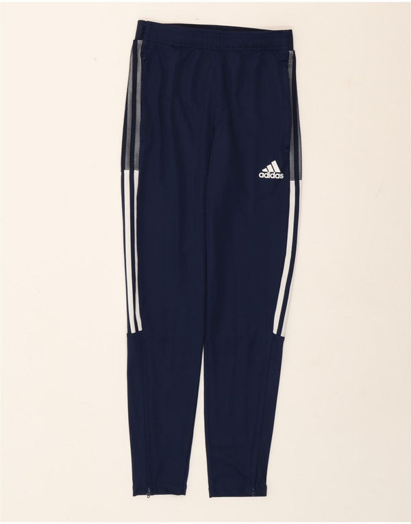 Pantaloni da tuta Adidas Aeroready da donna UK 8 Small Poliestere blu navy